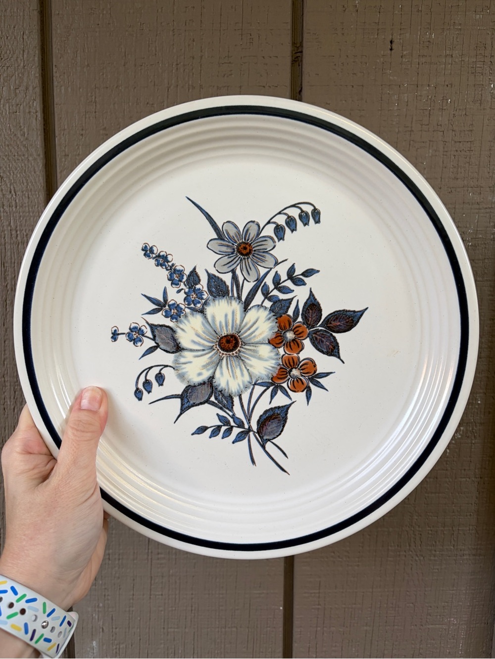 Vintage Town & Country Blue Ridge dinner plate - set of 2